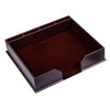 Chocolate Brown Leather 17 x 14 Conference Pad & Coaster Holder Chocolate Brown Leather 17 x 14 Conference Pad & Coaster Holder