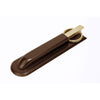Chocolate Brown Leather Library Set With Gold Hardware Chocolate Brown Leather Library Set With Gold Hardware