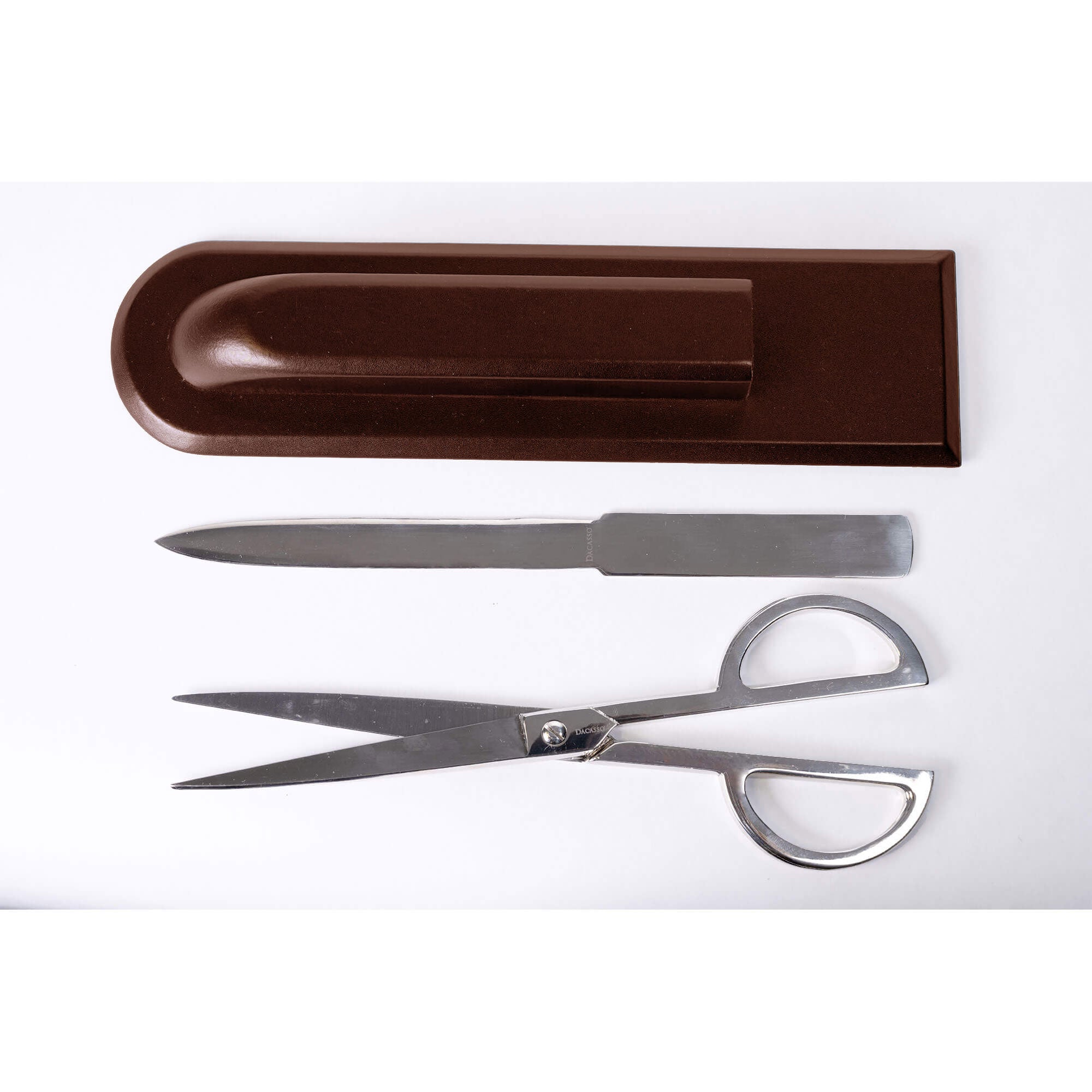 Chocolate Brown Leather Library Set With Silver Hardware Chocolate Brown Leather Library Set With Silver Hardware