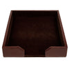 Dark Brown Bonded Leather Letter Tray Dark Brown Bonded Leather Letter Tray