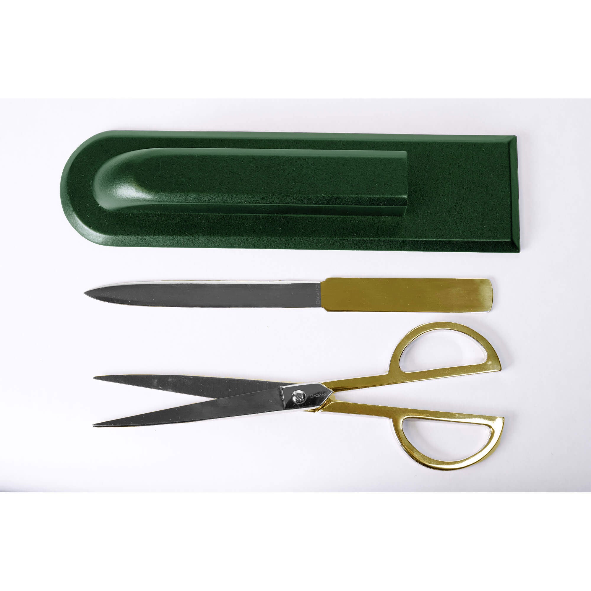 Dark Green Leather Library Set With Gold Hardware Dark Green Leather Library Set With Gold Hardware
