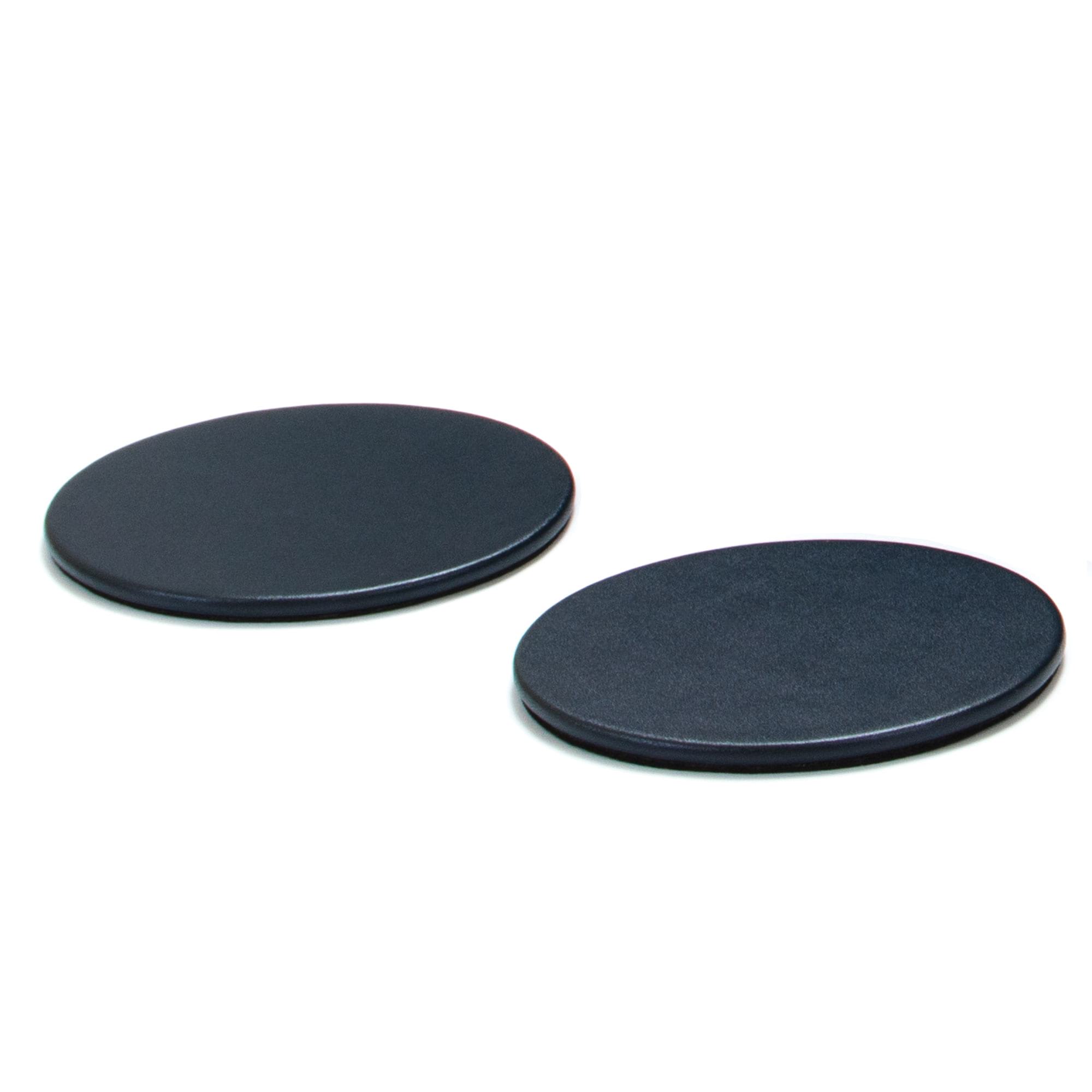 Navy Blue Leatherette 4 Round Coaster Set w/ Holder Navy Blue Leatherette 4 Round Coaster Set w/ Holder