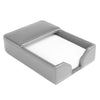 Gray Bonded Leather Memo Holder Gray Bonded Leather Memo Holder