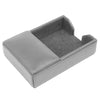 Gray Bonded Leather Memo Holder Gray Bonded Leather Memo Holder