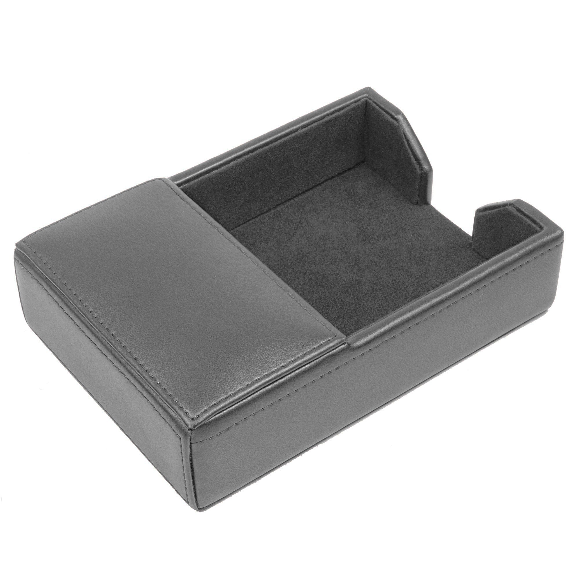 Gray Bonded Leather Memo Holder Gray Bonded Leather Memo Holder