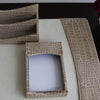 Protacini Breeze Beige Italian Crocodile Leather 4 x 6 Memo Holder Protacini Breeze Beige Italian Crocodile Leather 4 x 6 Memo Holder