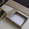 Protacini Breeze Beige Italian Crocodile Leather 4 x 6 Memo Holder Protacini Breeze Beige Italian Crocodile Leather 4 x 6 Memo Holder