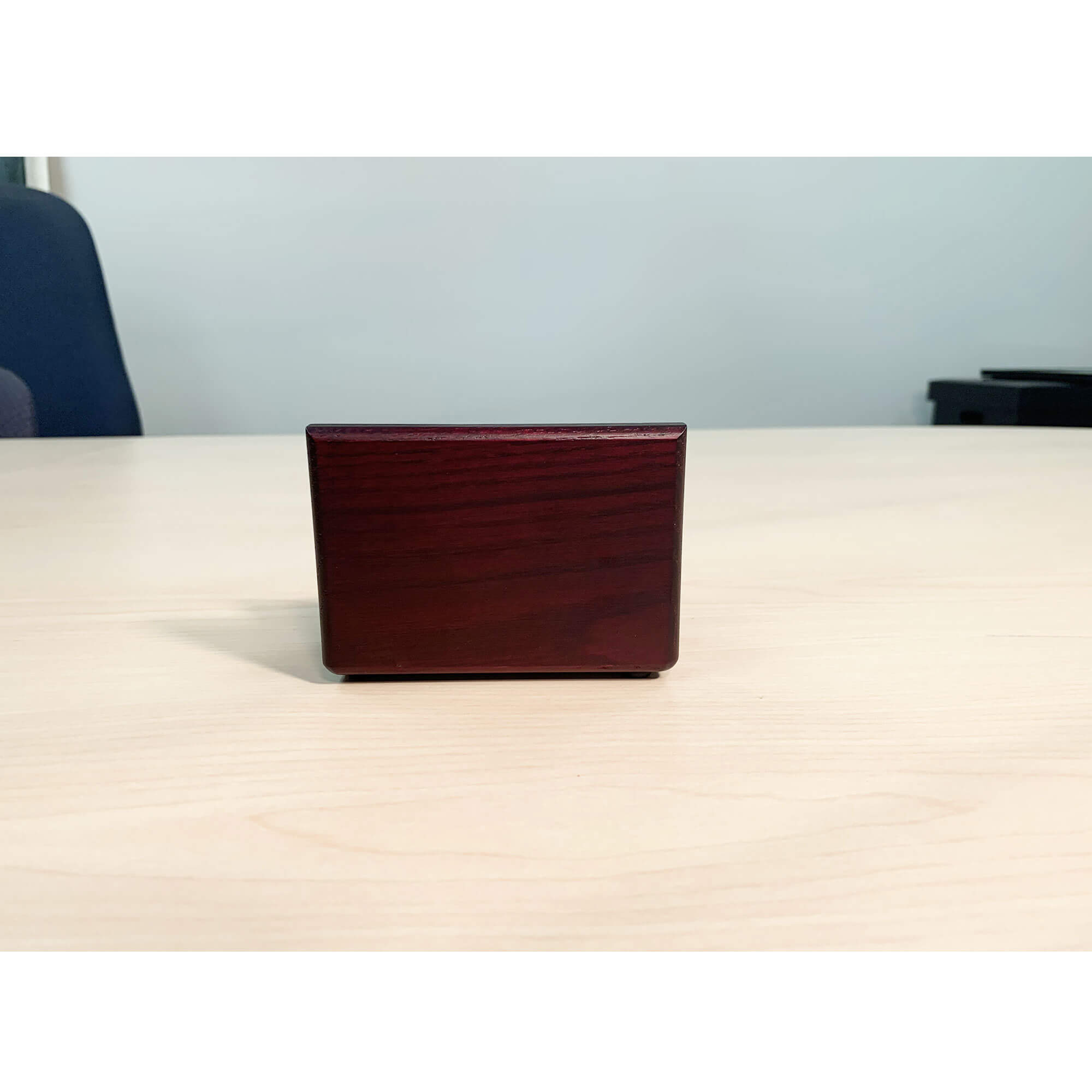 Mahogany (Rosewood) & Black Leather Business Card Holder Mahogany (Rosewood) & Black Leather Business Card Holder
