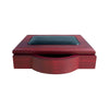 Mahogany (Rosewood) & Black Leather 4 x 6 Memo Holder Mahogany (Rosewood) & Black Leather 4 x 6 Memo Holder