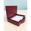 Mahogany (Rosewood) & Black Leather 4 x 6 Memo Holder Mahogany (Rosewood) & Black Leather 4 x 6 Memo Holder