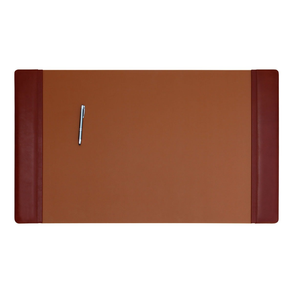 Saddle Brown Leather Desk Set, 5pc Saddle Brown Leather Desk Set, 5pc