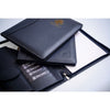 Classic Black Leather Padfolio with Zipper Classic Black Leather Padfolio with Zipper