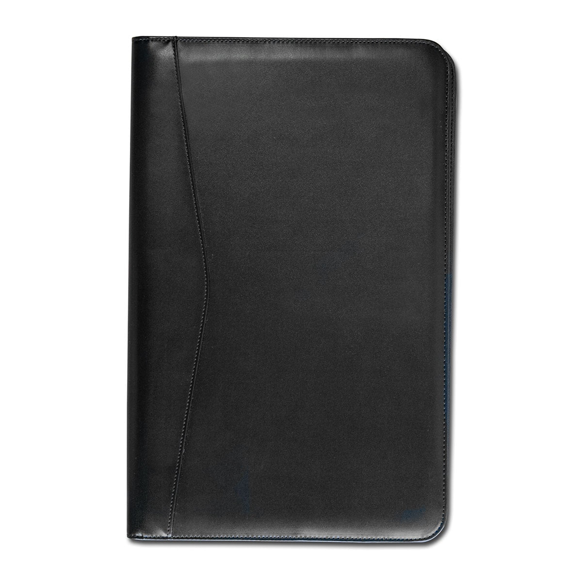 Classic Black Leather Legal Size Padfolio with Zipper Classic Black Leather Legal Size Padfolio with Zipper