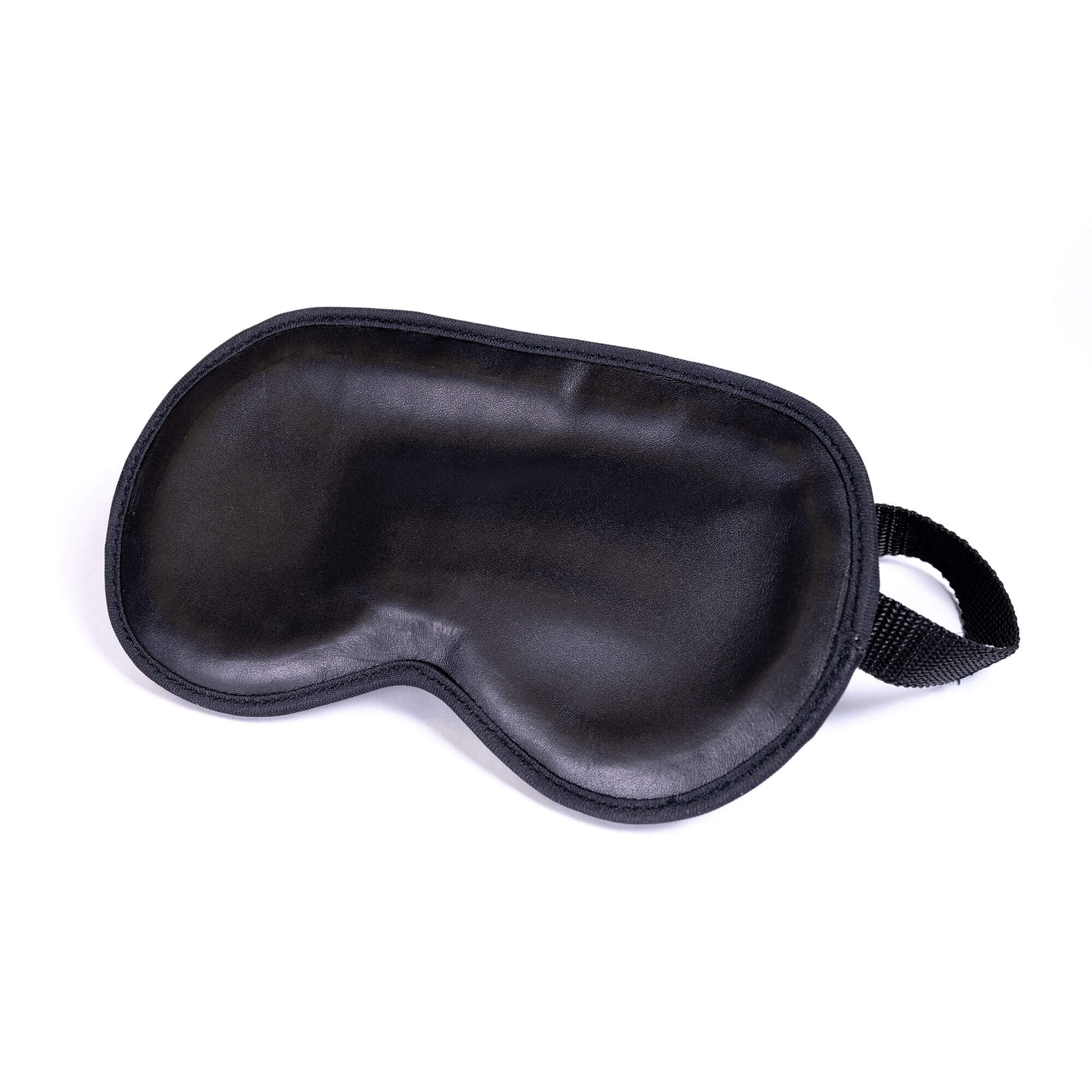 Black Leather Sleep Mask Black Leather Sleep Mask