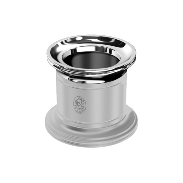 El Casco Chrome And Gray Magnetic Paper Clip Pot El Casco Chrome And Gray Magnetic Paper Clip Pot