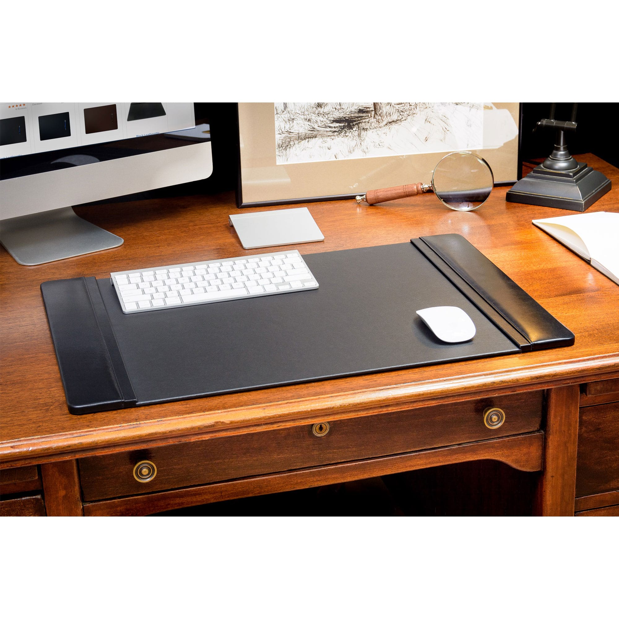 Black Leather Desk Pad, 25.5 x 17.25 Black Leather Desk Pad, 25.5 x 17.25