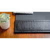 Black Crocodile Embossed Leather Desk Pad, 34 x 20 Black Crocodile Embossed Leather Desk Pad, 34 x 20
