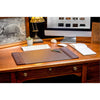 Chocolate Brown Leather Desk Pad, 25.5 x 17.25 Chocolate Brown Leather Desk Pad, 25.5 x 17.25