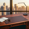 Chocolate Brown Leather Desk Pad w/out Rails, 34 x 20 Chocolate Brown Leather Desk Pad w/out Rails, 34 x 20