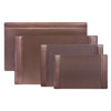 Chocolate Brown Leather Desk Pad, Top Rail, 34 x 20 Chocolate Brown Leather Desk Pad, Top Rail, 34 x 20