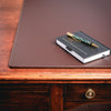 Chocolate Brown Leatherette Desk Pad w/out Rails, 30 x 19 Chocolate Brown Leatherette Desk Pad w/out Rails, 30 x 19