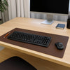Chocolate Brown Leatherette Keyboard/Mouse Desk Pad, 30 x 12.5 Chocolate Brown Leatherette Keyboard/Mouse Desk Pad, 30 x 12.5