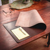 Dark Brown Bonded Leather No Core Rollable Desk Mat, 32 x 15 Dark Brown Bonded Leather No Core Rollable Desk Mat, 32 x 15