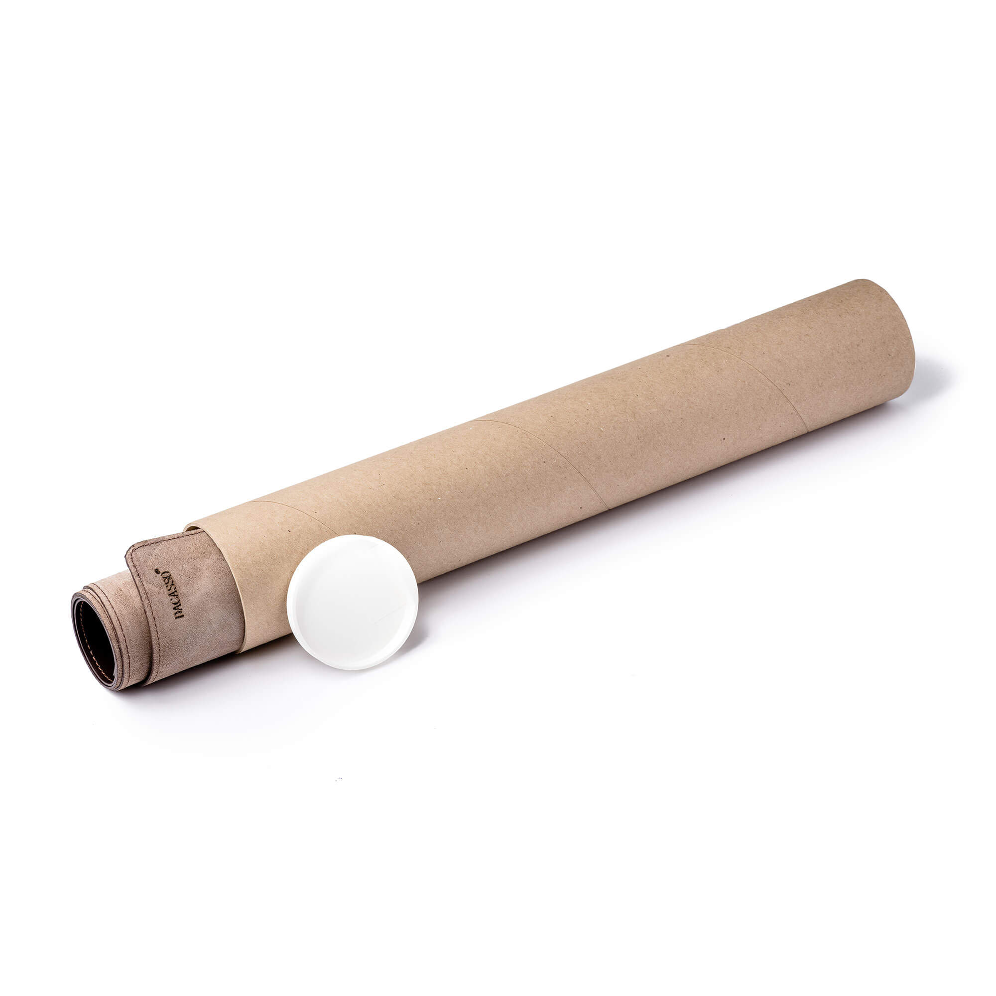 Dark Brown Bonded Leather No Core Rollable Desk Mat, 32 x 15 Dark Brown Bonded Leather No Core Rollable Desk Mat, 32 x 15