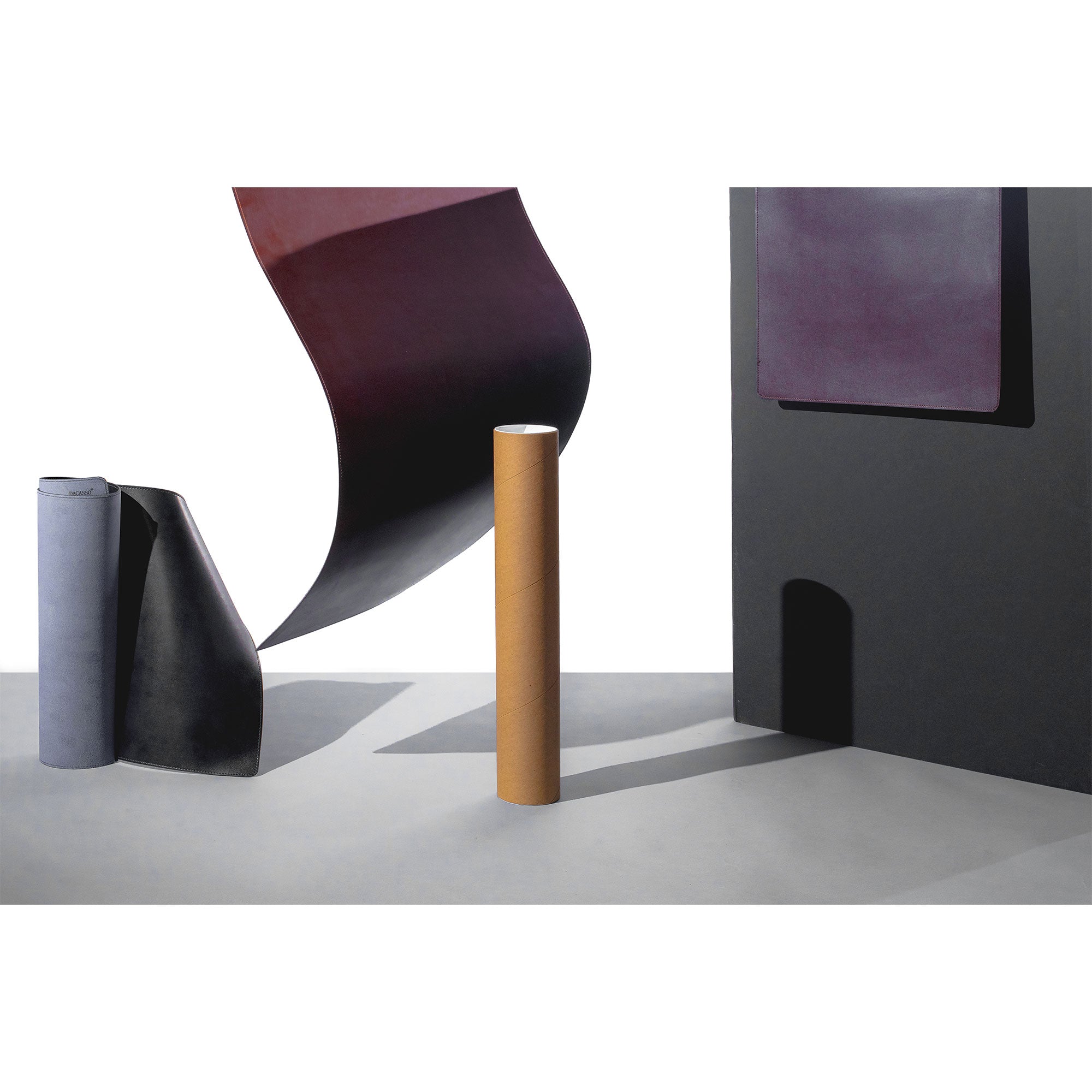 Dark Brown Bonded Leather No Core Rollable Desk Mat, 32 x 15 Dark Brown Bonded Leather No Core Rollable Desk Mat, 32 x 15