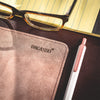 Dark Brown Bonded Leather No Core Rollable Desk Mat, 36 x 17 Dark Brown Bonded Leather No Core Rollable Desk Mat, 36 x 17