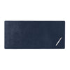 Navy Blue Bonded Leather No Core Rollable Desk Mat, 32 x 15 Navy Blue Bonded Leather No Core Rollable Desk Mat, 32 x 15