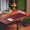 Burgundy Bonded Leather No Core Rollable Desk Mat, 32 x 15 Burgundy Bonded Leather No Core Rollable Desk Mat, 32 x 15
