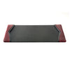 Burgundy Leather with Black Trim Desk Pad, 25.5 x 17.25 Burgundy Leather with Black Trim Desk Pad, 25.5 x 17.25