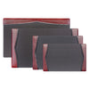 Burgundy Leather with Black Trim Desk Pad, 25.5 x 17.25 Burgundy Leather with Black Trim Desk Pad, 25.5 x 17.25