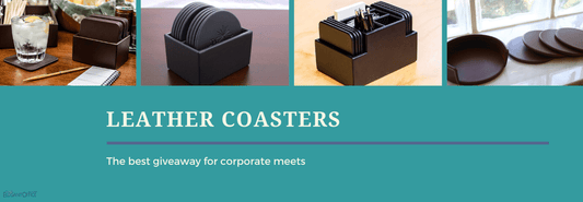 Leather Coasters: The best giveaway for corporate meets