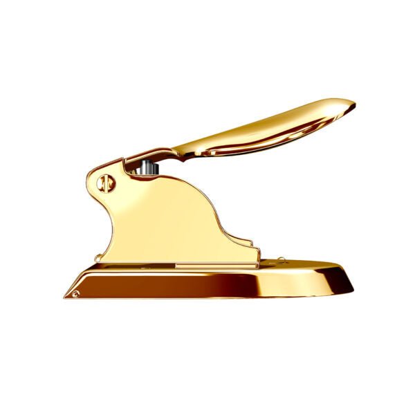 El Casco 23 Kt Gold Plated Two Hole Punch