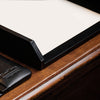Classic Black Leather Letter Tray
