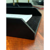 Classic Black Leather Letter Tray, Legal Size