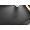 Classic Black Leather Tray with Handles