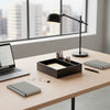 Classic Black Leather Junior Pad Organizer