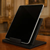 Classic Black Leather Tablet Stand