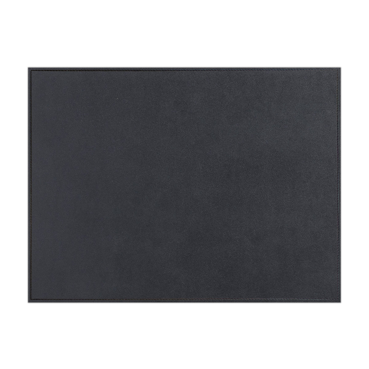 Black Leather Rectangular Mouse Pad With Stitching