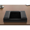 Black Leather Conference Room Organizer