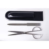Classic Black Leather Library Set - Silver Hardware