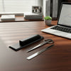 Classic Black Leather Library Set - Silver Hardware