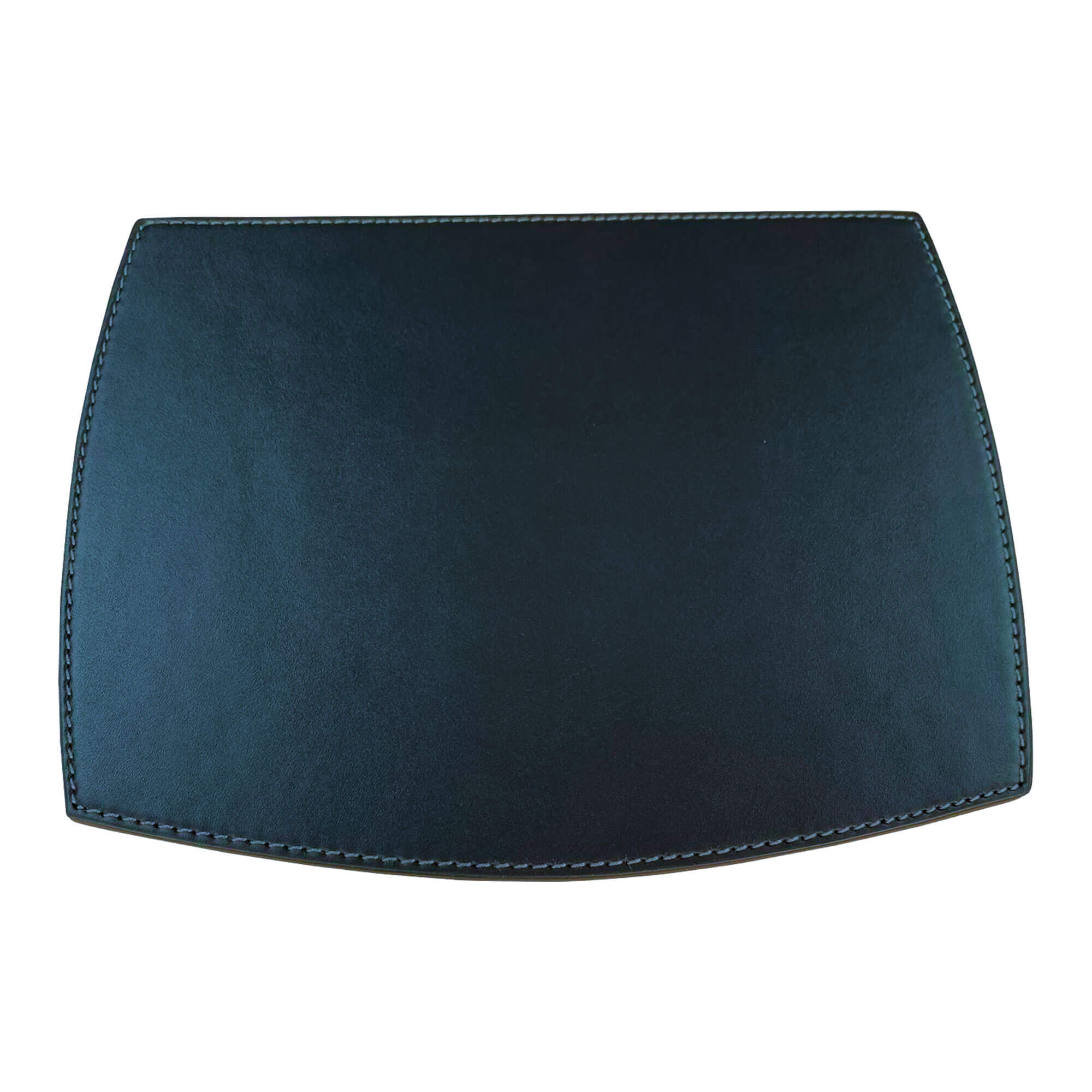 Rustic (Onyx) Black Leather Mouse Pad