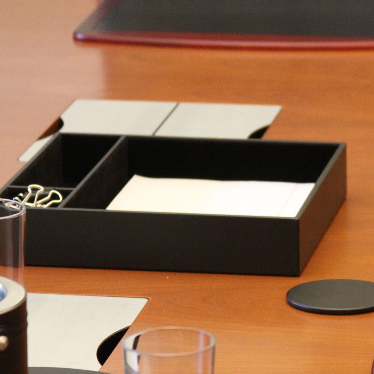 Black Leatherette Organizing Tray