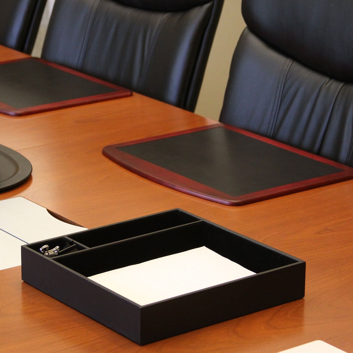 Black Leatherette Organizing Tray