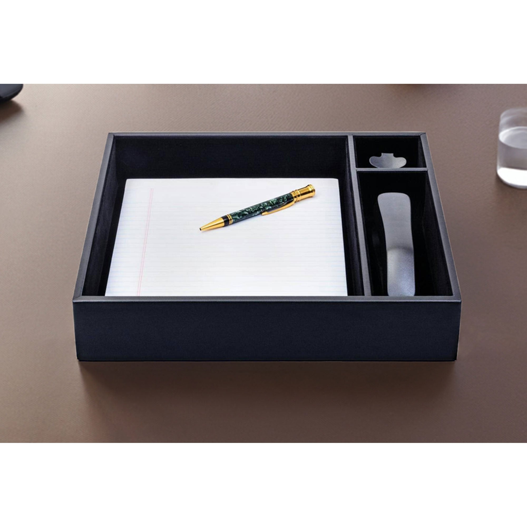 Black Leatherette Organizing Tray
