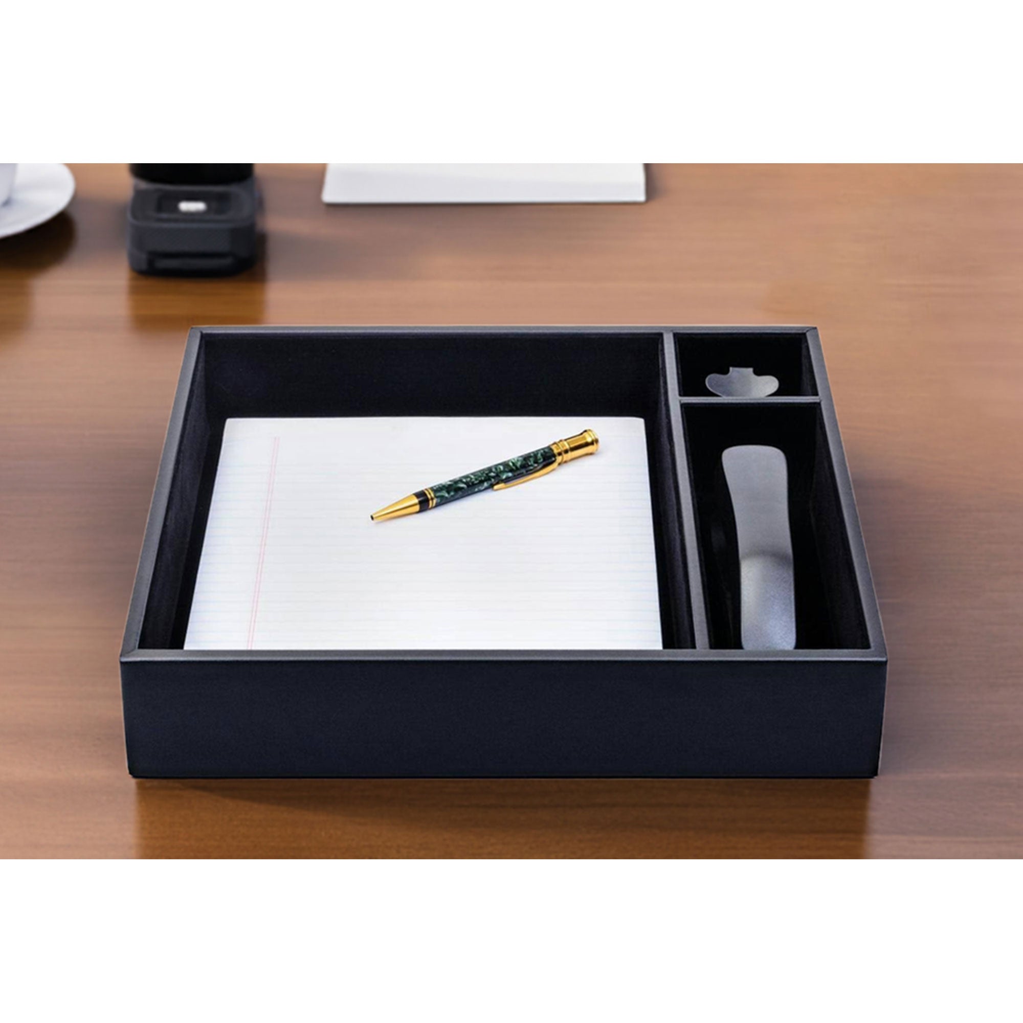 Black Leatherette Organizing Tray